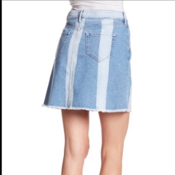 William Rast Aqua Streak A-Line Denim Skirt NWT Size 25 - Picture 2 of 10